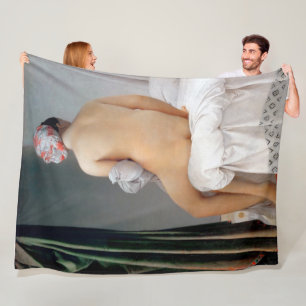 The Great Bather (Seated Woman), Dominique Ingres Fleece Blanket