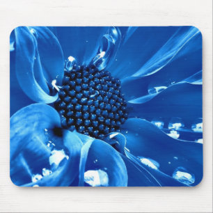 The great blue flower mouse pad