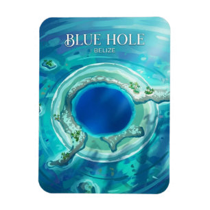 The Great Blue Hole Belize Magnet