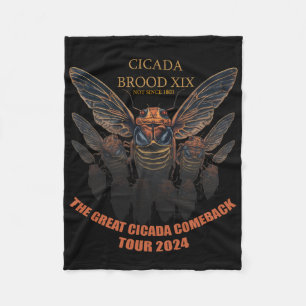 The Great Cicada Comeck Fleece Blanket
