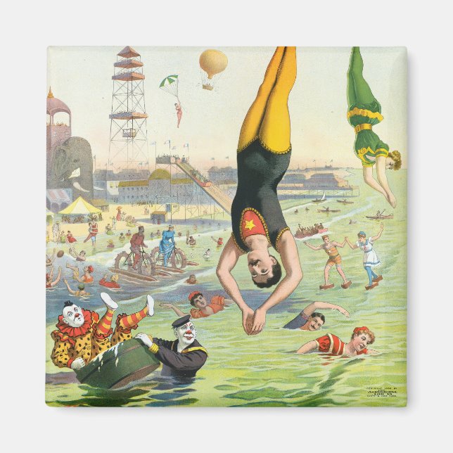 The Great Coney Island Water Carnival Magnet (Front)