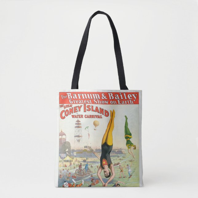 The Great Coney Island Water Carnival Tote Bag (Front)