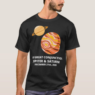The Great Conjunction 2020 Jupiter and Saturn Plan T-Shirt