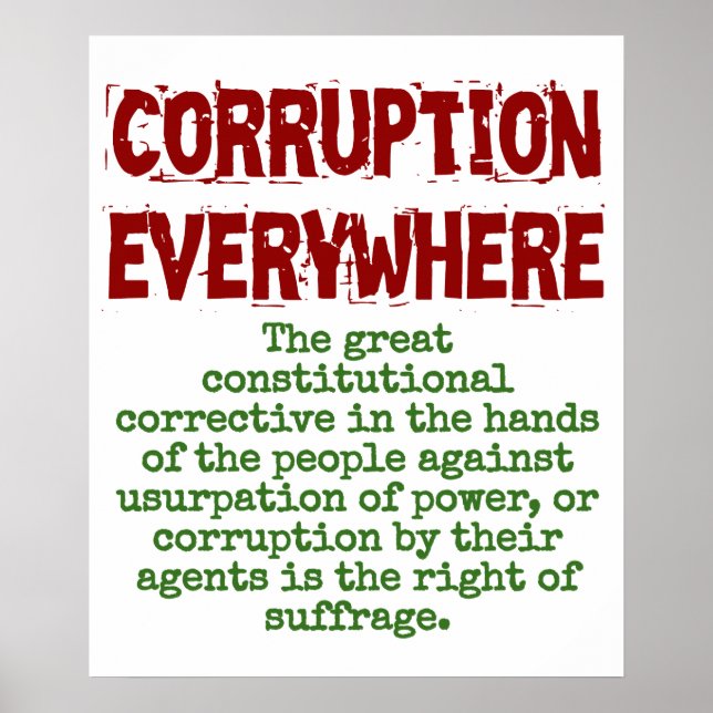 The Great Constitutional Corrective - Corruption Q Poster (Front)