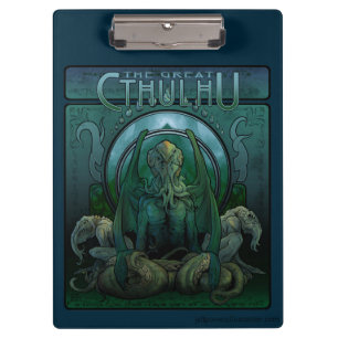 The Great Cthulhu (art nouveau) Clipboard