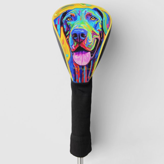 The Great Dane Dog 003 - Zetton Ziana Golf Head Cover (Front)
