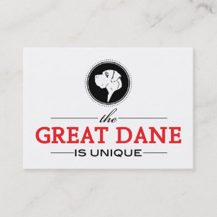 the Great Dane is unique Business Card