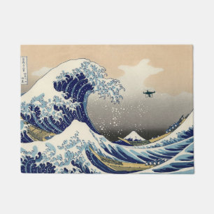 The Great Drone Wave Off Kanagawa Doormat