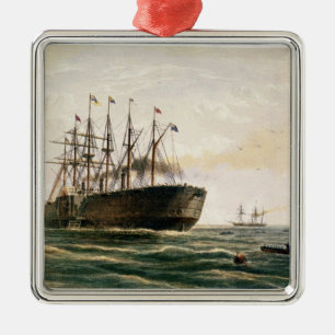 The Great Eastern under way, July 23rd, 1865, from Metal Tree Decoration