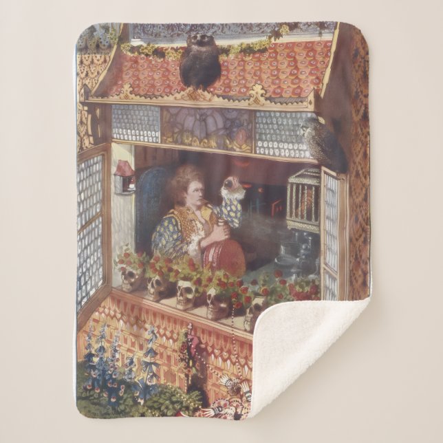 The Great Enchanter Sherpa Blanket (Front)