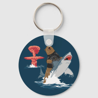 The Great Escape - bear shark cavalry Key Ring