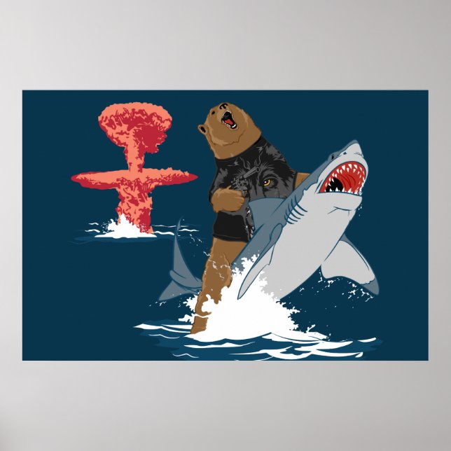 The Great Escape - bear shark cavalry Poster (Front)
