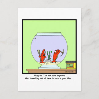 The Great Escape: Goldfish cartoon Postcard