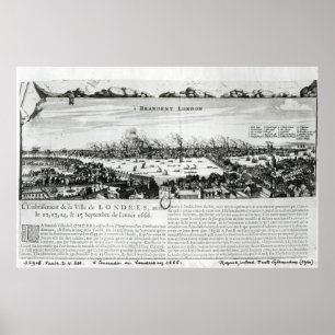 The Great Fire of London in 1666 Poster