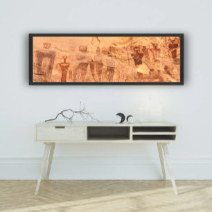 The Great Gallery Horseshoe Canyon Utah Pictograph Poster