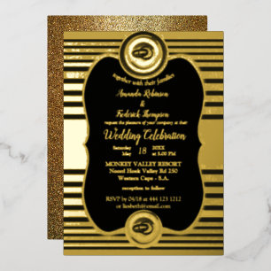 The Great Gatsby Inspiration Foil Invitation