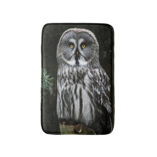 The Great Grey Owl bmcnm Bath Mat