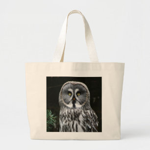 The Great Grey Owl jtcnm Large Tote Bag