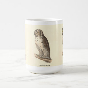 The Great Grey Owl (Strix nebulosa) NY Bird Image Coffee Mug