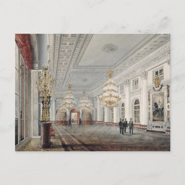 The Great Hall, Winter Palace, St. Petersburg Postcard (Front)