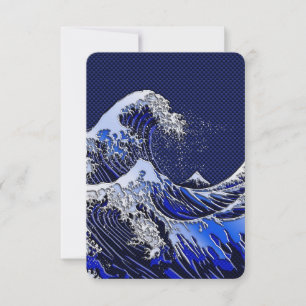 The Great Hokusai Wave chrome carbon fibre styles