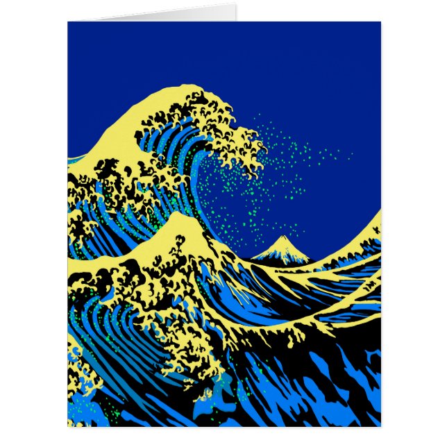 The Great Hokusai Wave in Pop Art Style Accent (Front)