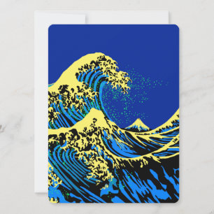 The Great Hokusai Wave in Pop Art Style Decor