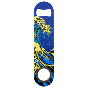 The Great Hokusai Wave in Vibrant Pop Style