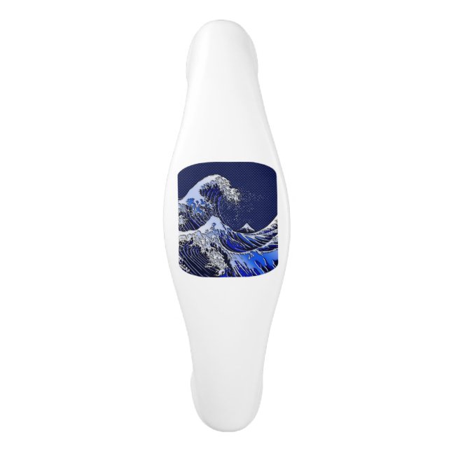 The Great Hokusai Wave Modern styles Ceramic Cabinet Pull (Front)