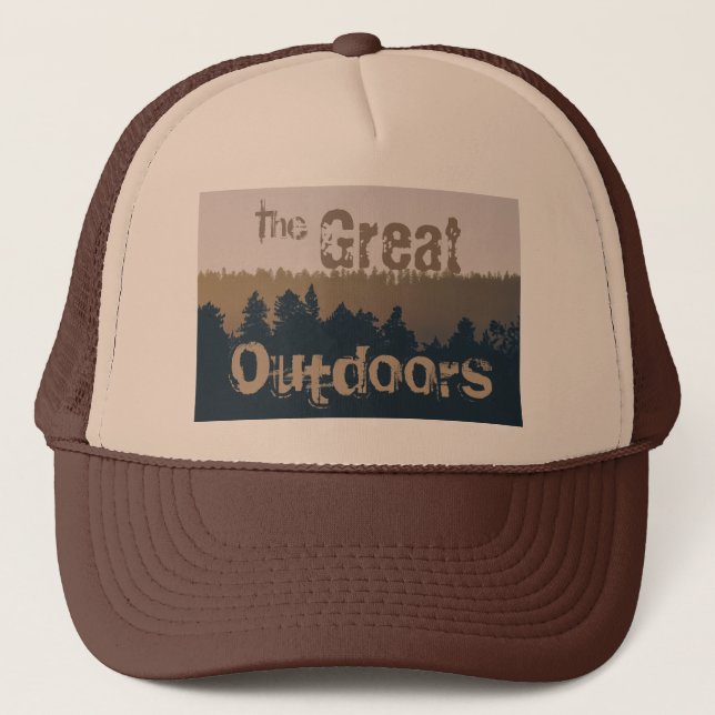 The Great Indoors Alpine Treeline Trucker Hat (Front)