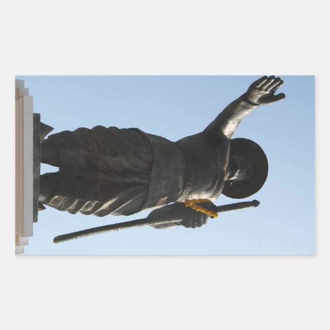 The Great King Anouvong ... Vientiane, Laos Rectangular Sticker (Front)