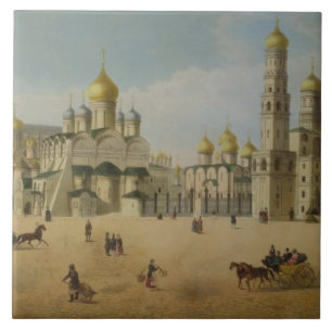 The Great Kremlin Palace and the Cathedrals of the Ceramic Tile