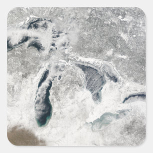 The Great Lakes 2 Square Sticker