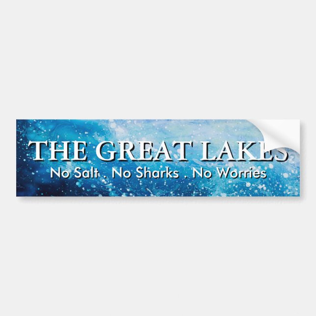 The Great Lakes Bumper Sticker (Front)
