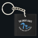 The Great Lakes Key Ring<br><div class="desc">funny fishing gifts</div>