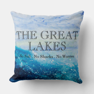 The Great Lakes State no salt shark worries! Cushion