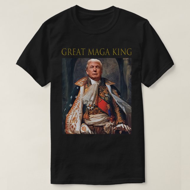 The Great Maga King Funny Trump Ultra Maga King T- T-Shirt (Design Front)