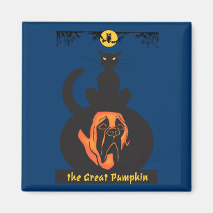 The Great Mastiff Pumpkin Magnet