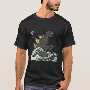 The Great Monster Off Kanagawa #Teamgodzilla Wave T-Shirt