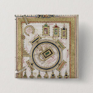 The Great Mosque of Mecca 15 Cm Square Badge