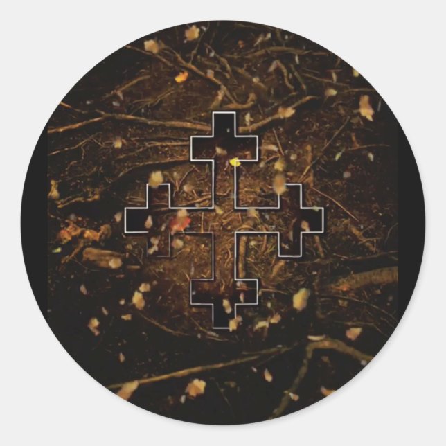 The Great Mother (Earth) Māra cross Classic Round Sticker (Front)