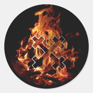 The Great Mother (Fire) Māra cross Classic Round Sticker