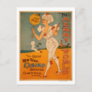 The Great New York Casino Success Theatre Postcard