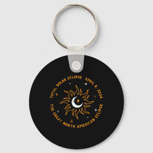 The Great North American Total Solar Eclipse April Key Ring
