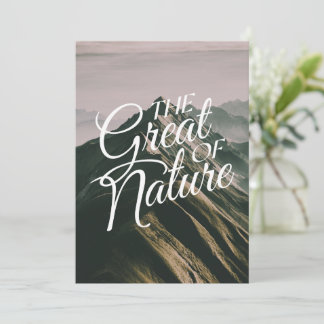 the great of nature  holiday card