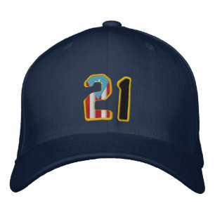 The Great One Number 21 Embroidered Baseball Cap