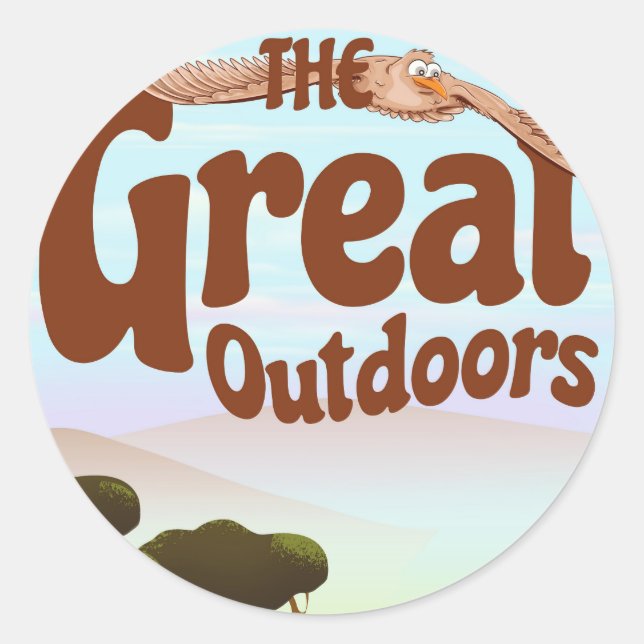 The Great Outdoors Classic Round Sticker (Front)