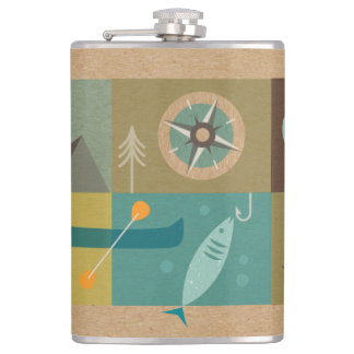 The Great outdoors Hip Flask