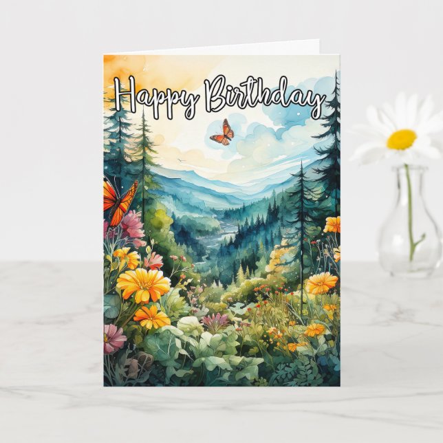 The Great Outdoors In The Spring Card (Small Plant)