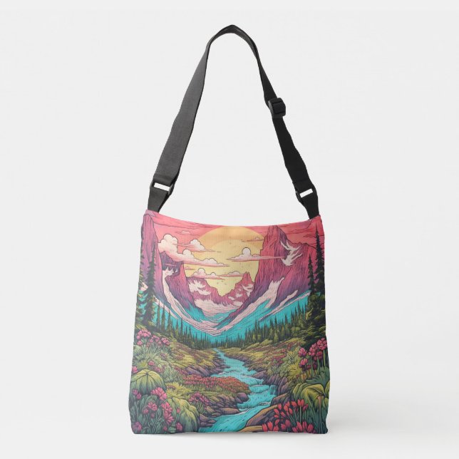 The Great Outdoors On A Sunny Day Crossbody Bag (Front)